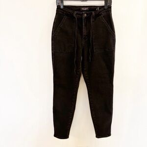 Judy Blue Black Wash Jogger High Rise Elastic Waist Jeans Size 5/27